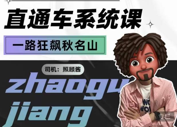 照顾酱·直通车系统课，从0到1搭建你的付费推广思维，讲基础，讲思路，讲方法，也讲实操-阿俊淘金