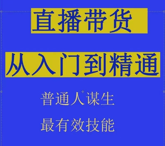 2024抖音直播带货直播间拆解抖运营从入门到精通，普通人谋生最有效技能-阿俊淘金