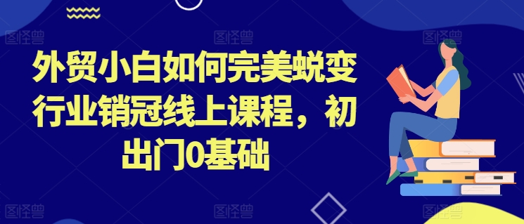 外贸小白如何完美蜕变行业销冠线上课程，初出门0基础-阿俊淘金