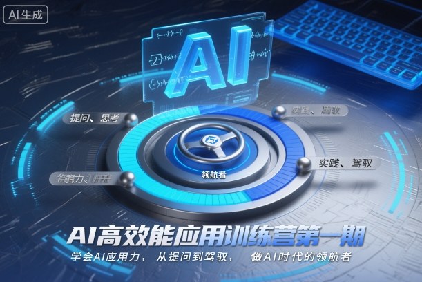 AI高效能应用训练营第一期，学会AI应用力，从提问到驾驭，做AI时代的领航者-阿俊淘金