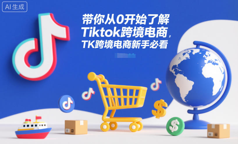 带你从0开始了解Tiktok跨境电商，TK跨境电商新手必看-阿俊淘金