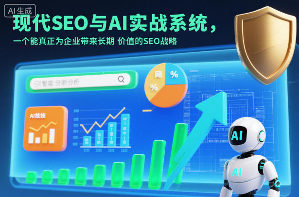 现代SEO与AI实战系统，一个能真正为企业带来长期价值的SEO战略（英语+中文字幕）-阿俊淘金