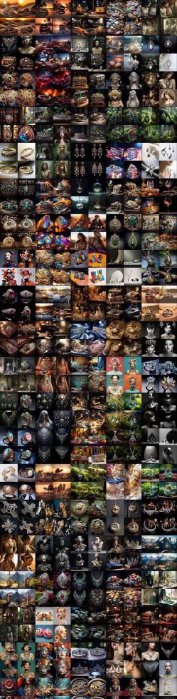 460+专业Midjourney珠宝摄影AI提示词戒指，项链-耳环-手链-宝石等，立即开始创作珠宝艺术-第一资源库