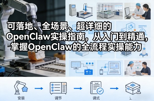 可落地、全场景、超详细的OpenClaw实操指南，从入门到精通，掌握OpenClaw的全流程实操能力-阿俊淘金