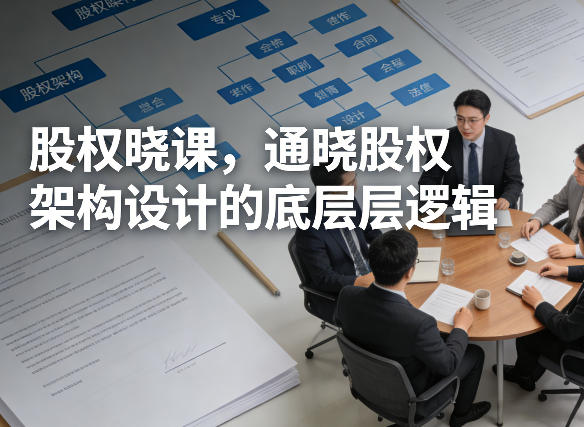 股权晓课，通晓股权架构设计的底层逻辑-阿俊淘金