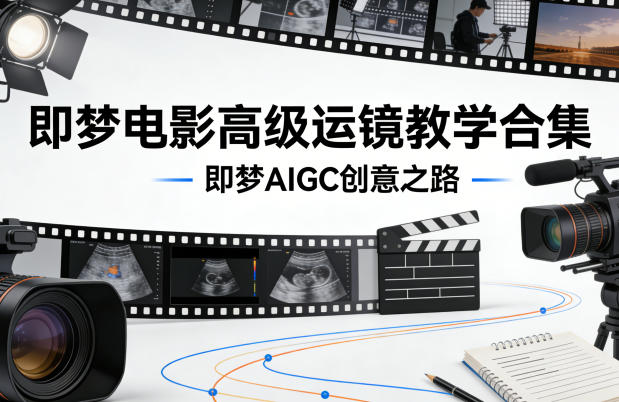 即梦电影高级运镜教学合集，即梦AIGC创意之路-阿俊淘金