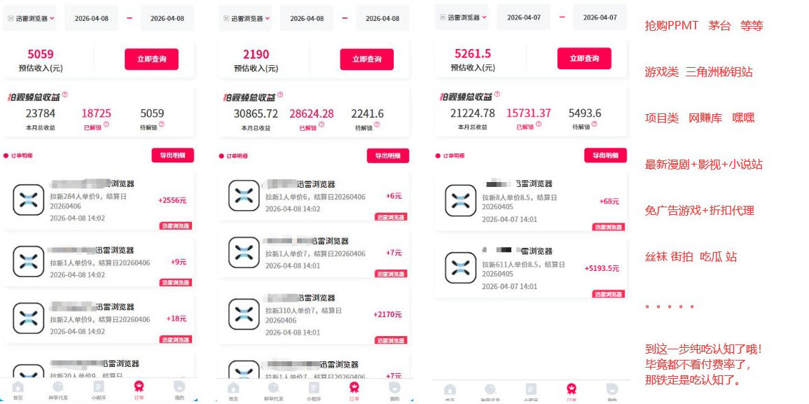 迅雷浏览器项目2.0_拆个大佬周1W的打法-阿俊淘金