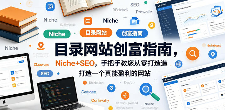 目录网站创富指南，Niche+SEO，手把手教您从零打造打造一个真能盈利的网站【原创双语字幕】-阿俊淘金