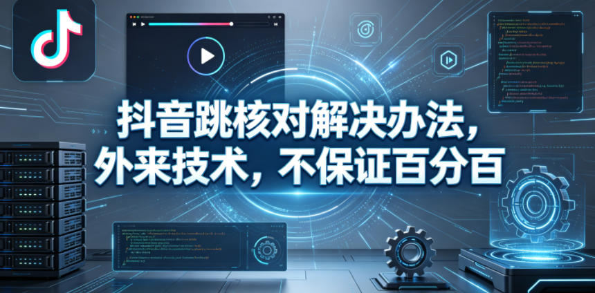 抖音跳核对解决办法，外来技术，不保证百分百-阿俊淘金