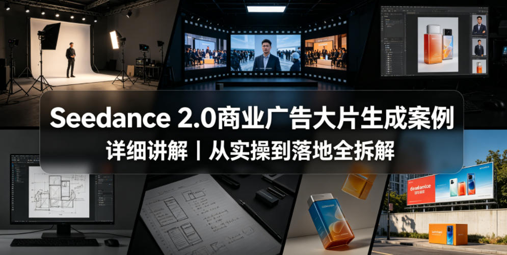 Seedance 2.0商业广告大片生成案例详细讲解｜从实操到落地全拆解-阿俊淘金