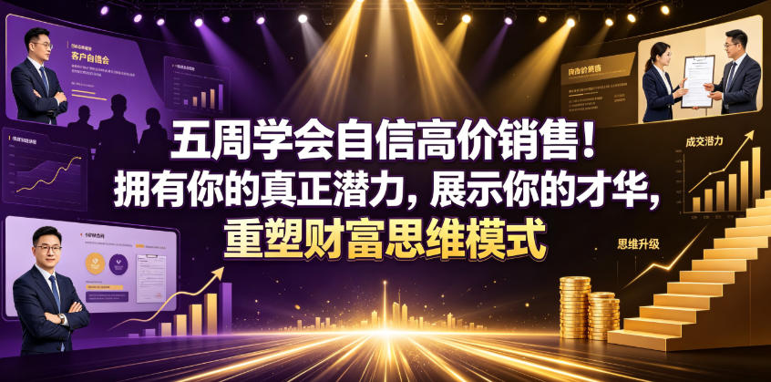五周学会自信高价销售！拥有你的真正潜力，展示你的才华，重塑财富思维模式【原创双语字幕】-阿俊淘金
