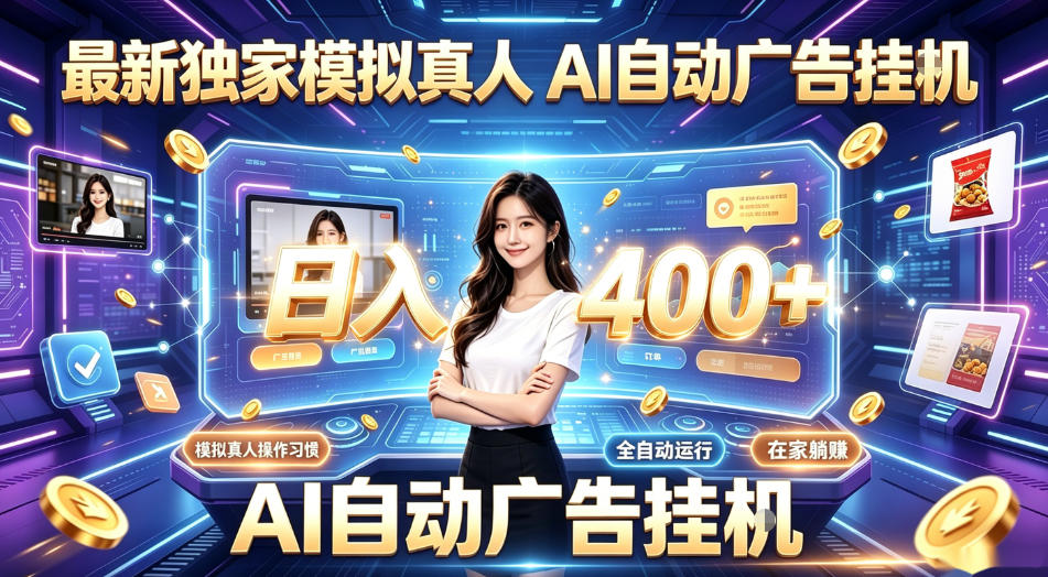 最新独家模拟真人，AI自动挂号挂G，日入400+，全程全自动运行，无需人工【揭秘】-阿俊淘金