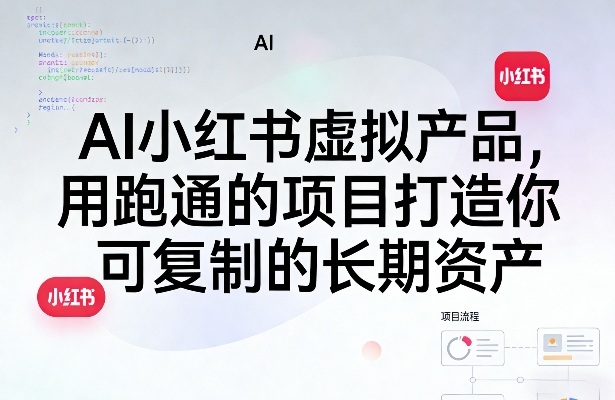 AI小红书虚拟产品，用跑通的项目打造你可复制的长期资产（更新0712）-阿俊淘金