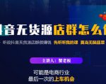 蟹老板·抖音无货源店群怎么做,吊打市面一大片《抖音无货源店群》的课程-第一资源库