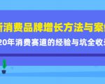 新消费品牌增长方法与案例精华课：20年消费赛道的经验与坑全收录-第一资源库