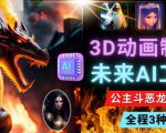 利用未来Ai工具LeiaPix，静态图转换3D动画，Lexica和Chat GPT制作精彩视频-第一资源库