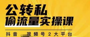 群响公转私偷流量实操课，致力于拥有更多自持，持续，稳定，精准的私域流量！-第一资源库
