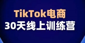 TikTok电商带货30天线上课,不可错过的全球流量洼地!-第一资源库