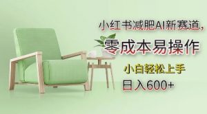 小红书减肥AI新赛道，零成本易操作，日入多张，小白轻松上手【揭秘】-第一资源库