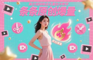 美女视频搬运去重技术教学,条条原创爆量-第一资源库