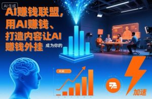 AI賺钱联盟，用AI賺钱、打造内容让AI成为你的賺钱外挂-第一资源库