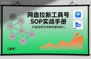 网盘拉新工具号SOP实战手册,打造没有天花板的被动收入-第一资源库