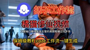 Coze扣子工作流一键生成橘猫修仙视频,保姆级搭建教程-第一资源库