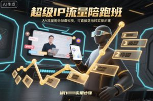 超级IP流量陪跑班，大V流量密码倾囊相授，可直接落地的实操步骤-第一资源库