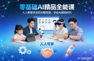 零基础AI精品全能课，人人都能学会的AI精品课，学会AI拥抱时代-第一资源库