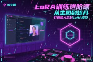 LoRA训练进阶课,从生图到炼丹,打造私人定制LoRA模型-第一资源库