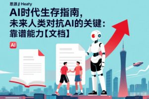 AI时代生存指南，未来人类对抗AI的关键：靠谱能力【文档】-第一资源库