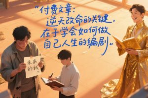 付费文章：逆天改命的关键，在于学会如何做自己人生的编剧-第一资源库