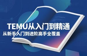 TEMU从入门到精通,从新手入门到进阶高手全覆盖-第一资源库