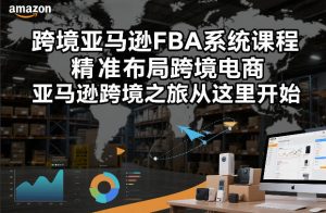 跨境亚马逊FBA系统课程，精准布局跨境电商，亚马逊跨境之旅从这里开始（更新）-阿俊淘金