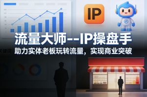 流量大师—IP操盘手,助力实体老板玩转流量,实现商业突破-阿俊淘金
