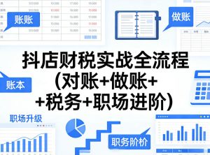 抖店财税实战全流程(对账+做账+税务+职场进阶)-阿俊淘金