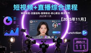 短视频+直播综合课程，审核新规-流量结构-搜索联动-核心算法-推流细节【更新3月】-阿俊淘金