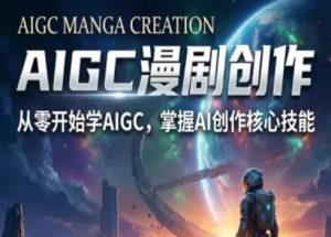 AIGC精品漫剧创作全流程解析,S级漫剧教学,从零开始学AIGC漫剧创作-阿俊淘金