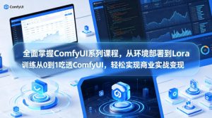 全面掌握ComfyUI系列课程，从环境部署到Lora训练从0到1吃透ComfyUI，轻松实现商业实战变现-阿俊淘金