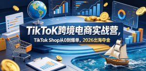 TikToK跨境电商实战营，TikTok Shop从0到爆单，2026出海夺金-阿俊淘金