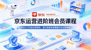 京东运营进阶班会员课程，新手入门与老运营进阶，助力商家快速掌握京东运营精髓-阿俊淘金