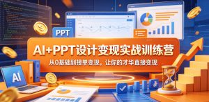 AI+PPT设计变现实战训练营，从0基础到接单变现，让你的才华直接变现-阿俊淘金