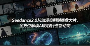 Seedance2.0从动漫爽剧到商业大片，全方位解读AI影视行业新动向-阿俊淘金