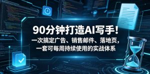 90分钟打造AI写手!一次搞定广告、销售邮件、落地页,一套可每周持续使用的实战体系【原创双语字幕】-阿俊淘金