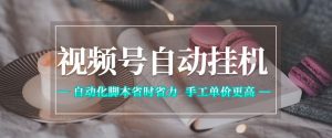 视频号自动挂G项目，自动化脚本省时省力，手工单价更高，日入300+全网最稳【揭秘】-阿俊淘金