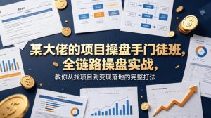 某大佬的项目操盘手门徒班，全链路操盘实战，教你从找项目到变现落地的完整打法-阿俊淘金