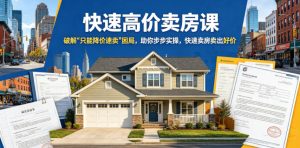 快速高价卖房课,破解“只能降价速卖”困局,助你步步实操,快速卖房卖出好价(更新2026)-阿俊淘金