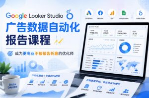Google Looker Studio广告数据自动化报告课程,成为更专业不被报告折磨的优化师-阿俊淘金