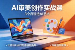 AI审美创作实战课，3个月玩透AI艺术，让你的AI创作思路脱胎换骨，突破创作瓶颈（更新0617）-阿俊淘金