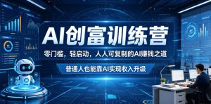 AI创富训练营,零门槛,轻启动,人人可复制的AI賺钱之道,普通人也能靠AI实现收入升级-阿俊淘金